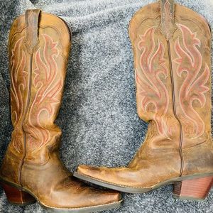EXCELLENT CONDITION ARIAT WOMENS SHOWSTOPPER WESTERN BOOTS 10007855 SZ 7.5